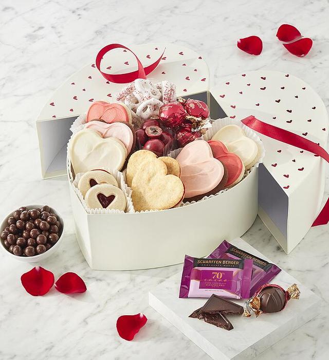 Heart-Shaped Gift Box Of Treats, Gourmet Assorted Foods, Gifts by Harry & David