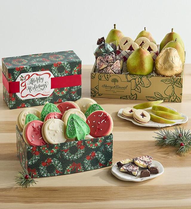 Classsic Christmas Gift Box With Cheryl's® Holiday Cookies, Gourmet Assorted Foods, Gifts by Harry & David