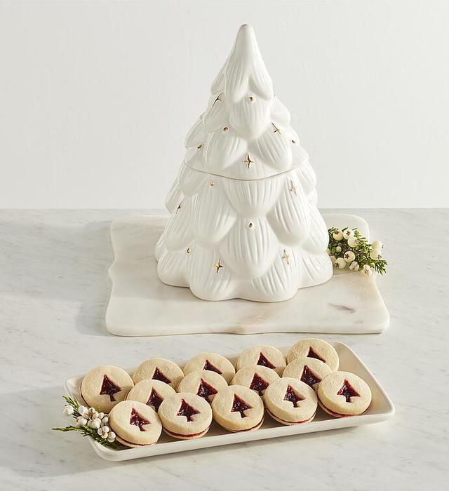 Holiday Tree Cookie Jar With Cookies, Gifts by Harry & David