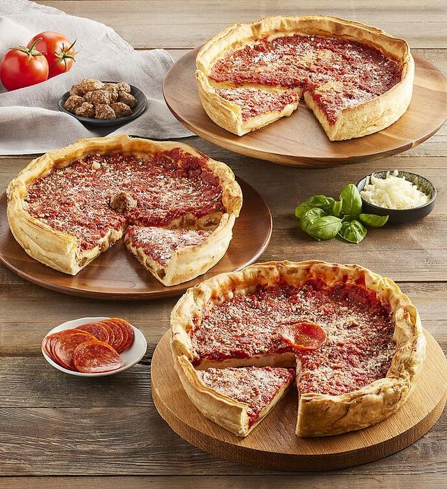 Giordano's Chicago-Style Deep Dish Pizza Trio, Meal by Harry & David