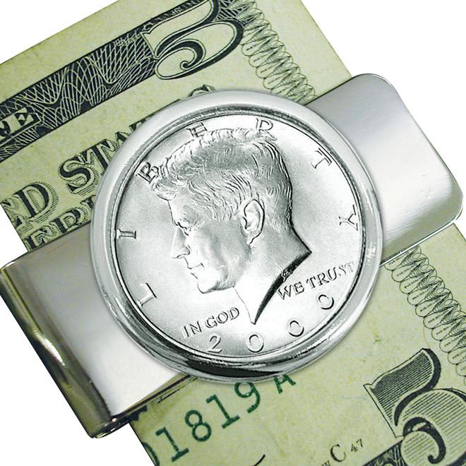 JFK Half Dollar Money Clip