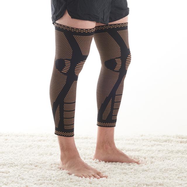 Copper Infused Full Leg Compression Sleeves by Sharper Image (Set of 2)