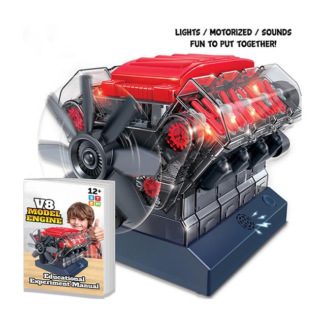 Realistic V8 Model Engine