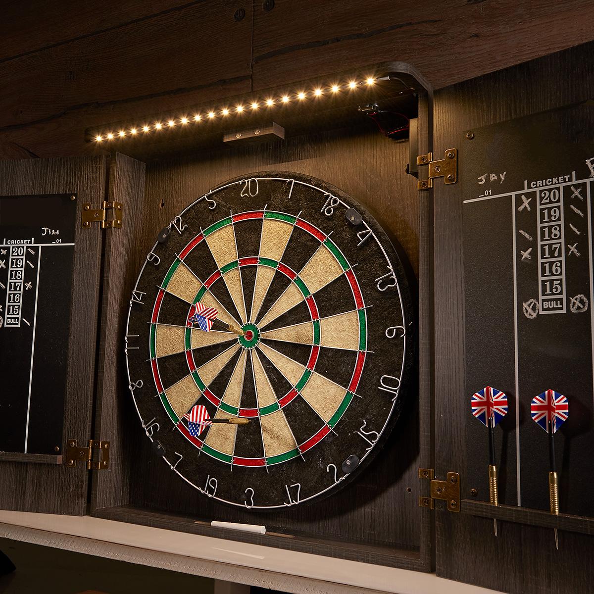 LED Dart Board Cabinet