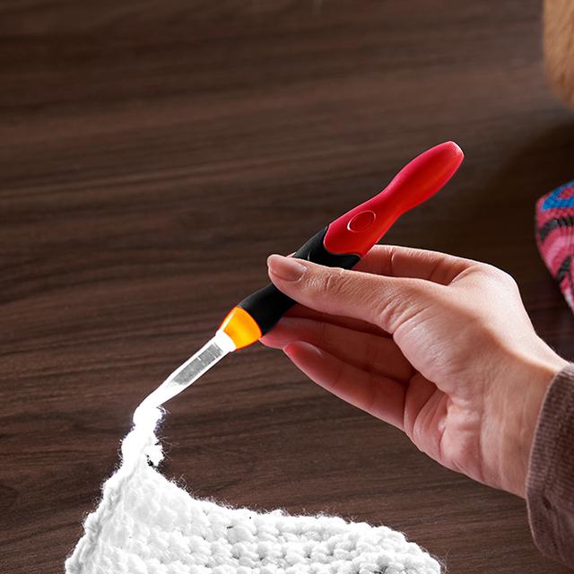 LED Crochet Hooks with Interchangeable Heads
