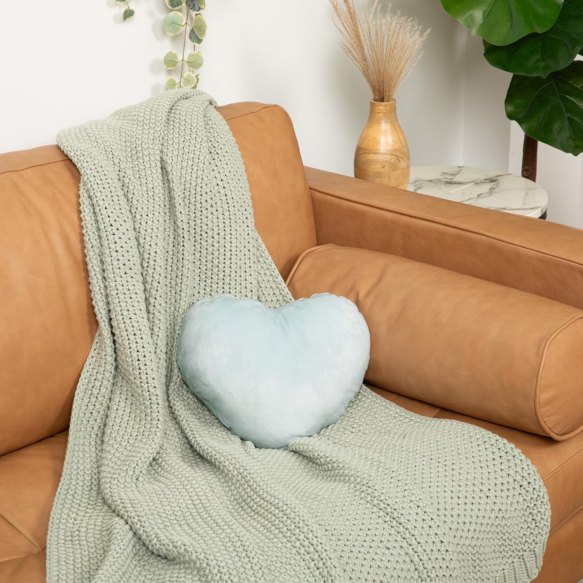 Calming Weighted Heart Pillow - Large - Ivory