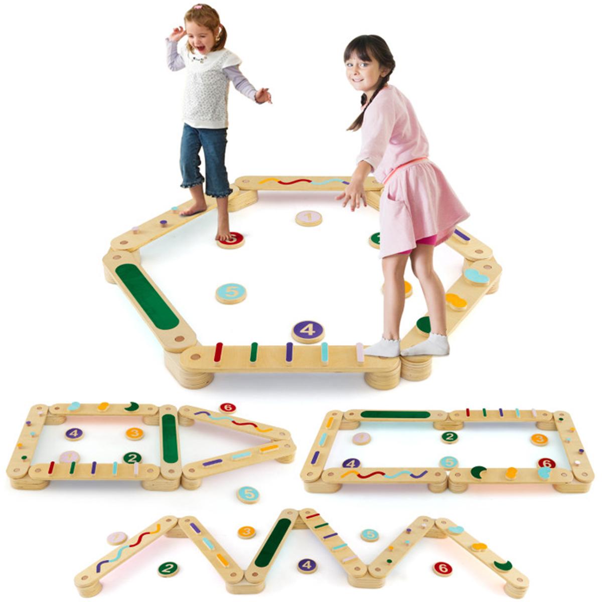 Montessori Balance Beam Set with Stepping Stones