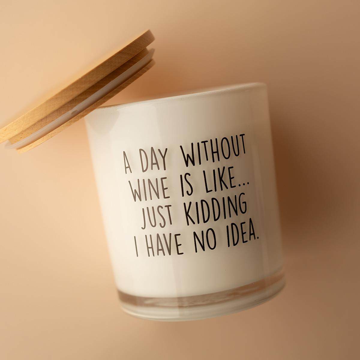 A Day Without Wine Soy Candle - Hazelnut Coffee