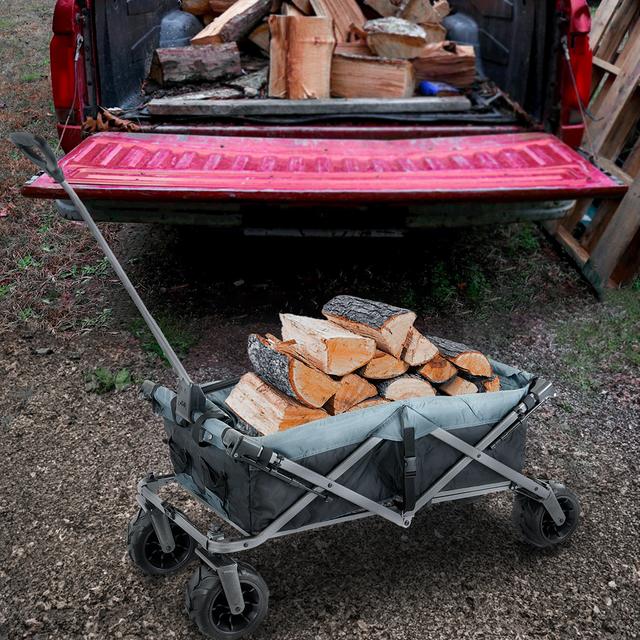 All-Terrain Folding Wagon - Black/Gray