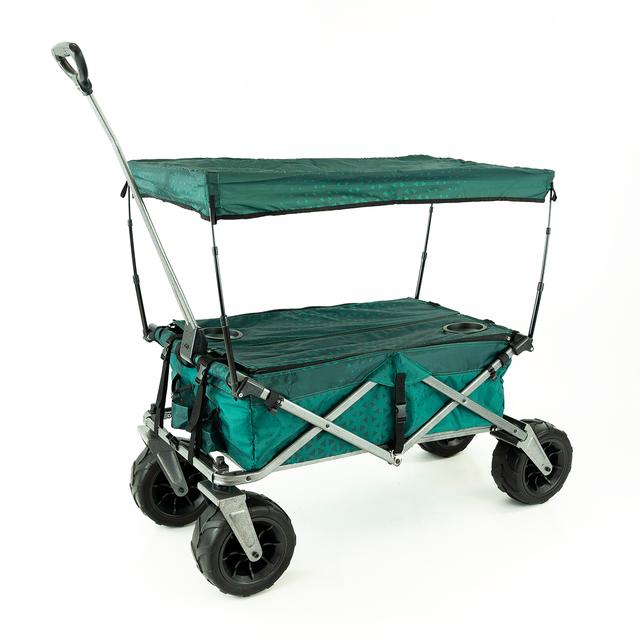 Heavy Duty Folding Wagon with Canopy - Red