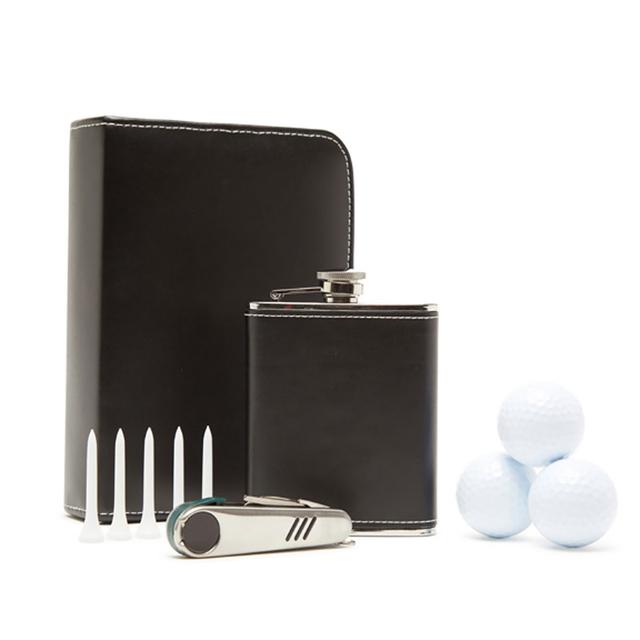 Brouk & Co Hole in One Golf and Flask Kit - Forest Green