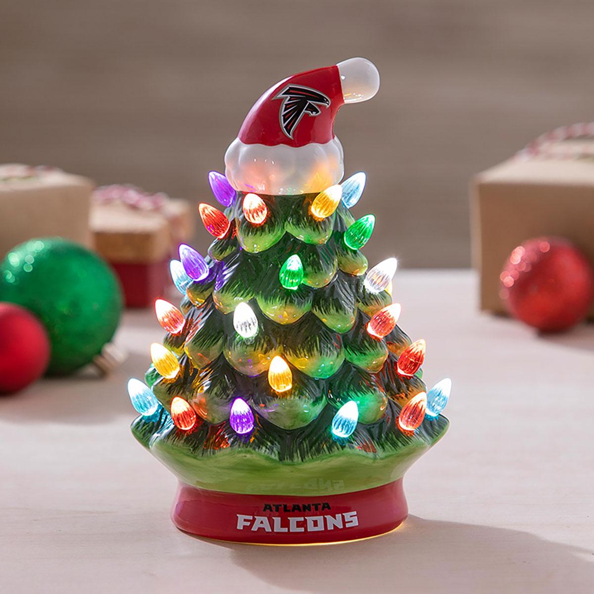 8'' NFL LED Ceramic Christmas Tree - Kansas City Chiefs