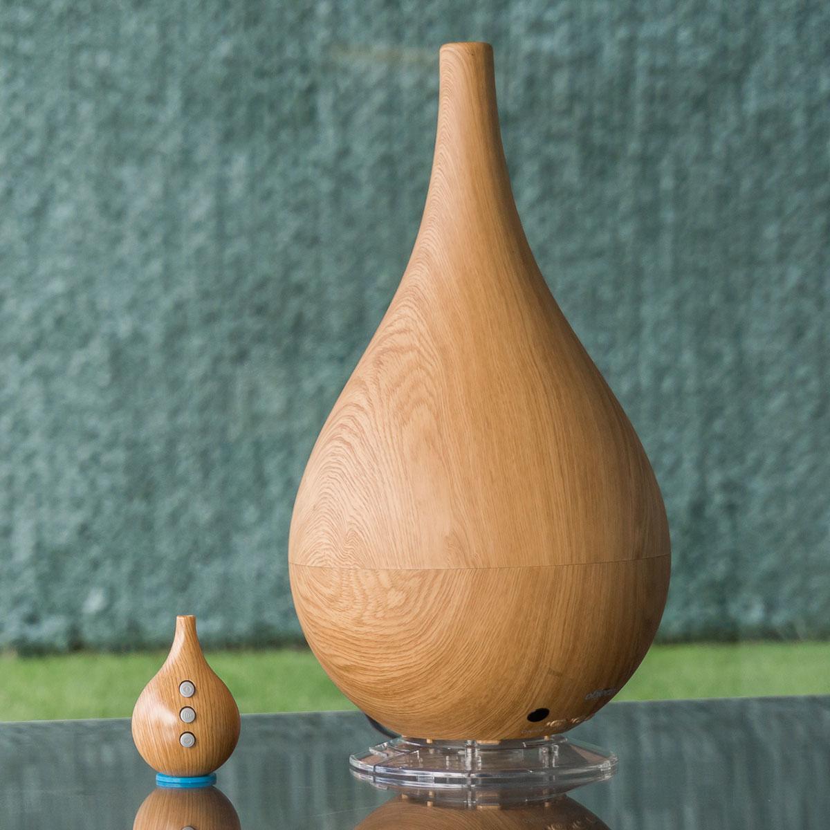 Wood-Grain Aromatherapy Humidifier - Dark Grain