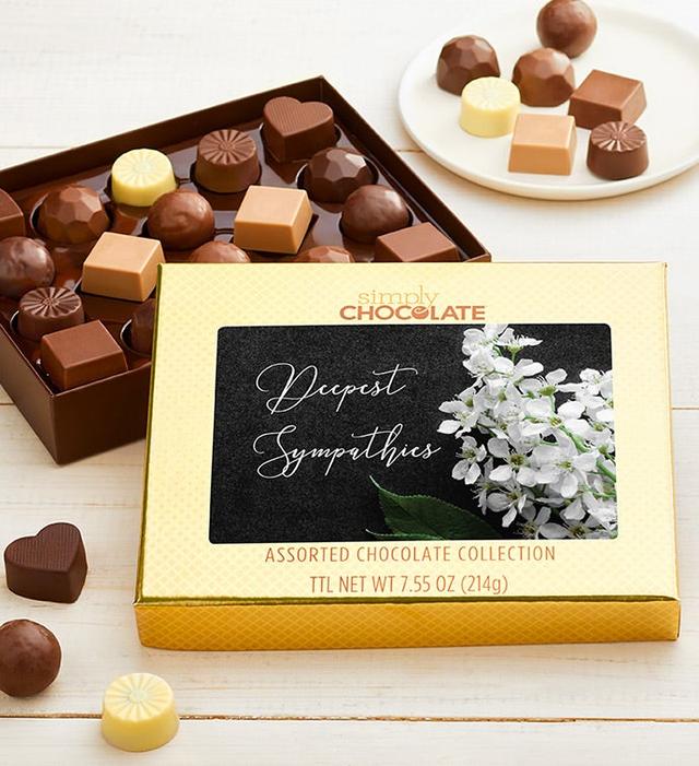 Deepest Sympathies 18Pc Chocolate Box, Cho Colate, Gifts by Simply Chocolate