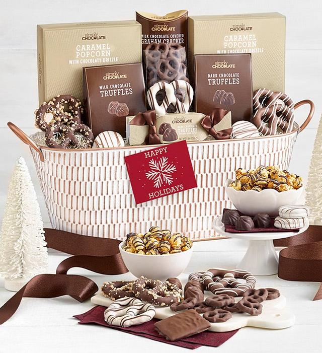 Simply Chocolate® Holiday Snacking Favorite-Sup, Gourmet Assorted Foods, Gifts