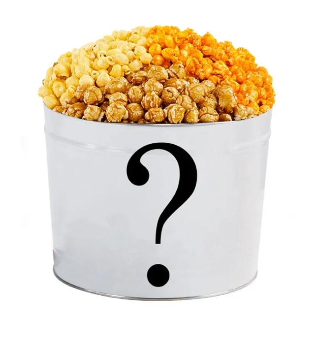 2 Gallon Mystery Design Popcorn Tin - Surprise Edition