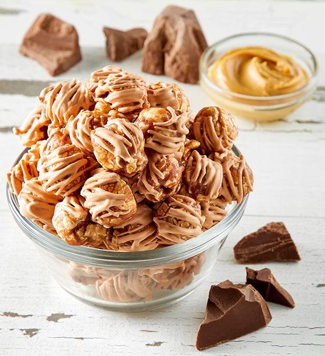 Chocolate Peanut Butter 7 Inch Popcorn Canister, Halloween Gifts by The Popcorn Factory