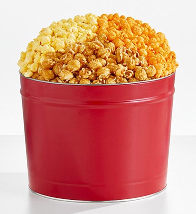 2 Gallon 3 Flavor Popcorn Tin, Housewarming Gifts by The Popcorn Factory