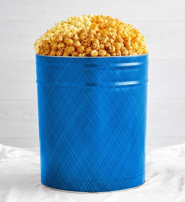 6 1/2 Gallon 3 Flavor Popcorn Tin, Birthday Gifts by The Popcorn Factory