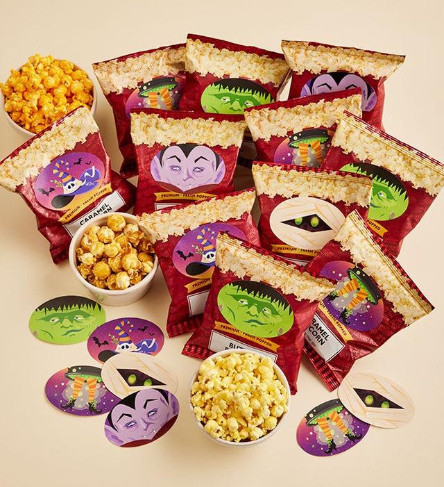 Monster Mischief Treats 50 Count, Popcorn Gift Box, Halloween Gifts by The Popcorn Factory