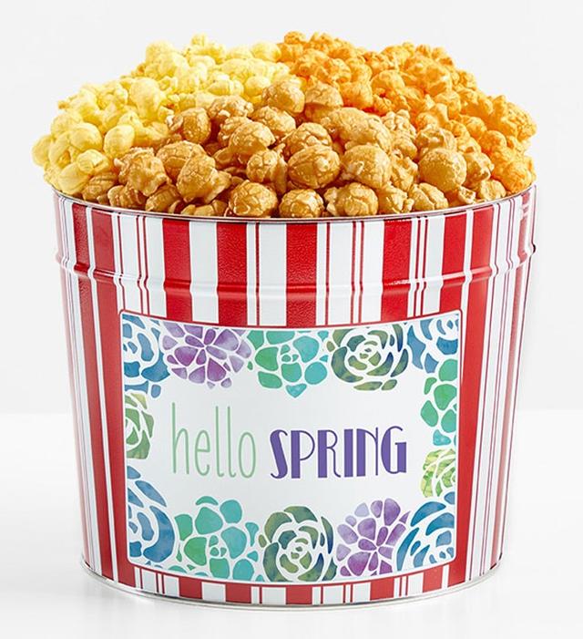 1.75 Gallon Popcorn Tin 3-Flavor, Housewarming Gifts by The Popcorn Factory