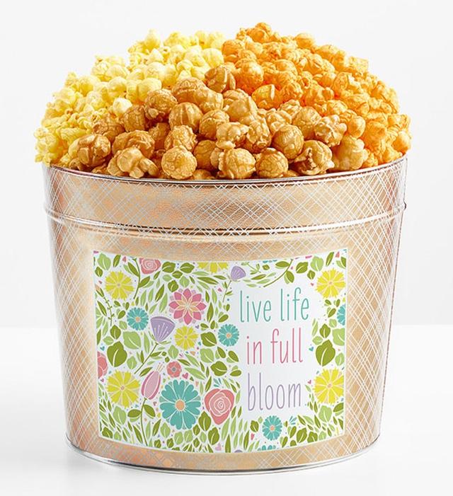 1.75 Gallon Gold Popcorn Tin 3-Flavor, Housewarming Gifts by The Popcorn Factory