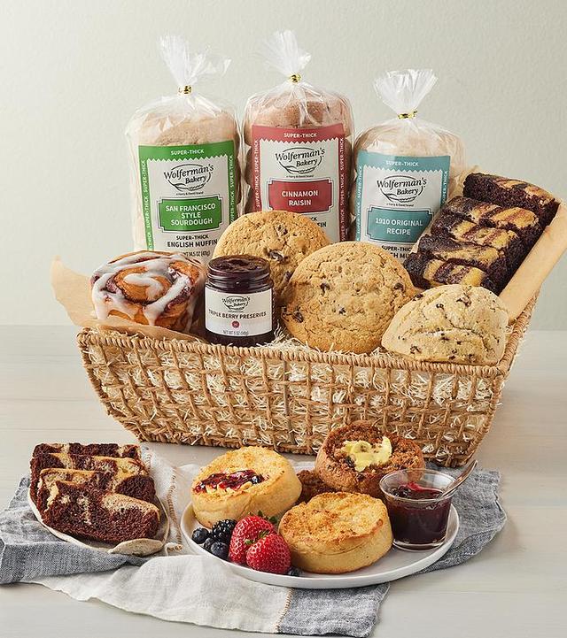 Deluxe Bakery Gift Basket Size Deluxe by Wolfermans