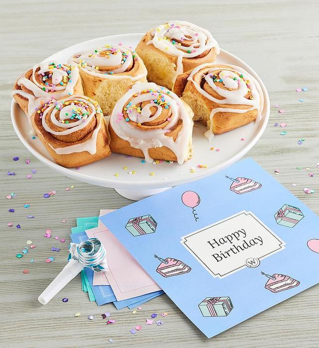 Happy Birthday Cinnamon Rolls, Pastries, Baked Goods by Wolfermans