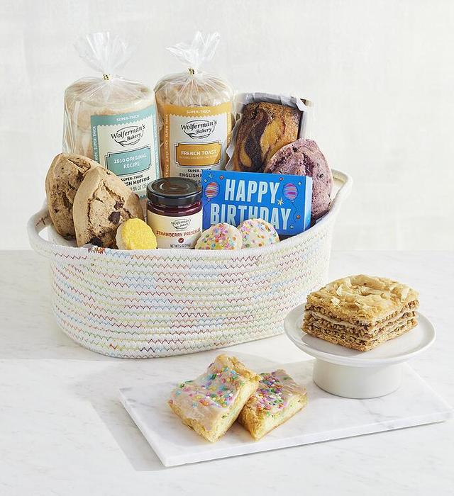 Deluxe Birthday Gift Basket Size Deluxe by Wolfermans