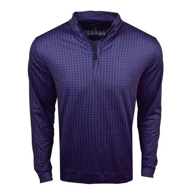 The Weather Company Golf Tee Print 1/4 Zip Jacket