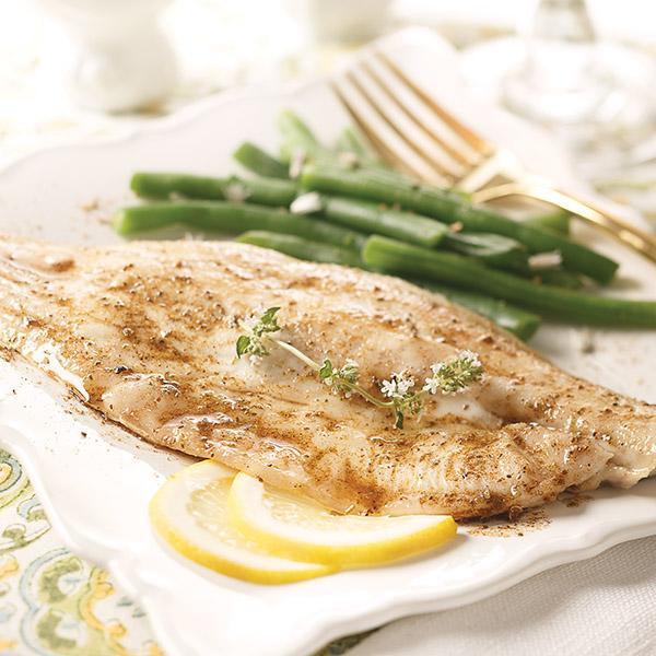 Bronzini with Old Bay Butter