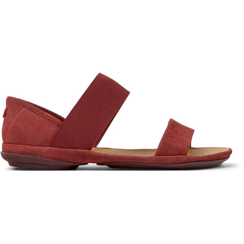 CAMPER Right - Sandalias para Mujer - Burdeos, talla 41, Ante o Piel Vuelta