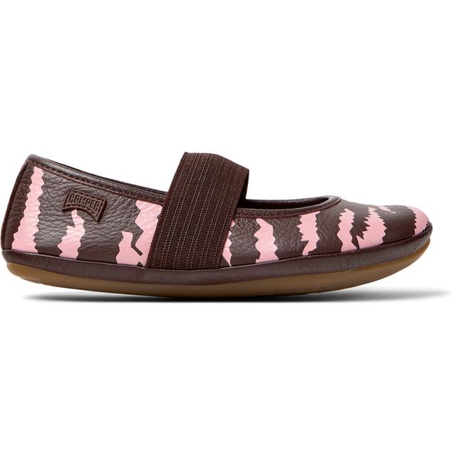 CAMPER Twins - Smart casual shoes for Girls - Burgundy,Pink, size 7.5, Smooth leather