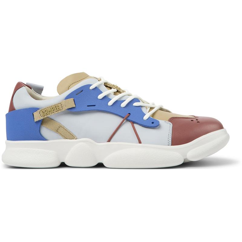 CAMPER Twins - Sneakers for Men - Red,White,Blue, size 8, Smooth leather/Cotton fabric