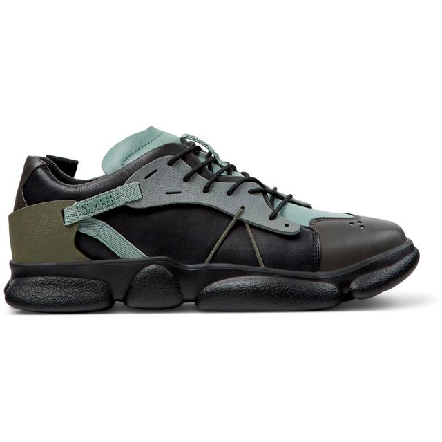 CAMPER Twins - Sneakers for Men - Grey,Black,Green, size 45, Smooth leather/Cotton fabric