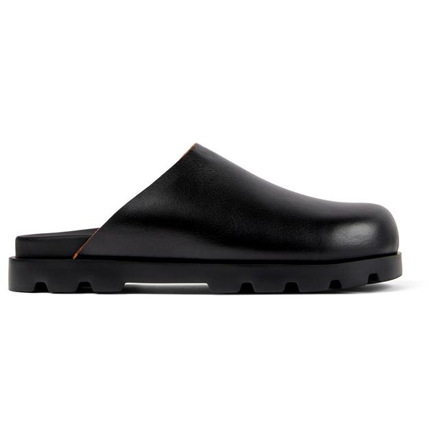 CAMPER Brutus Sandal - Clogs for Men - Black, size 7, Smooth leather