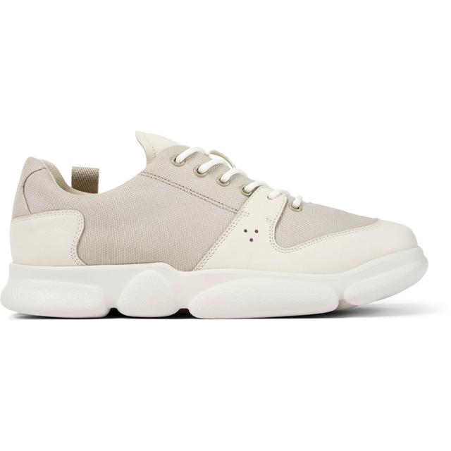 CAMPER Karst - Sneakers for Men - Grey,White, size 40, Cotton fabric/Smooth leather