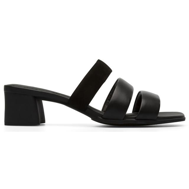 CAMPER Katie - Sandalias para Mujer - Negro, talla 35, Piel Lisa/Piel Vuelta
