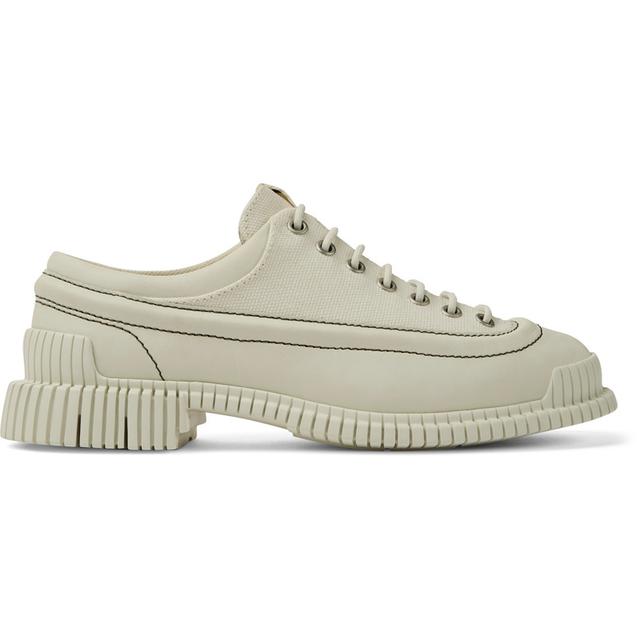 CAMPER Pix - Chaussures plates pour Femme - Blanc, taille 36, Cuir lisse/Tissu en coton