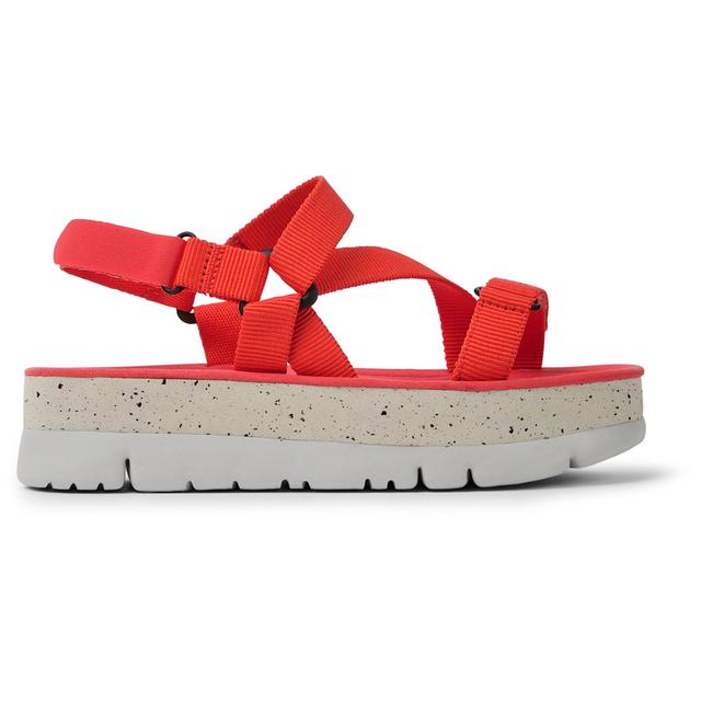 CAMPER Oruga Up - Sandalias para Mujer - Rojo, talla 40, Textil