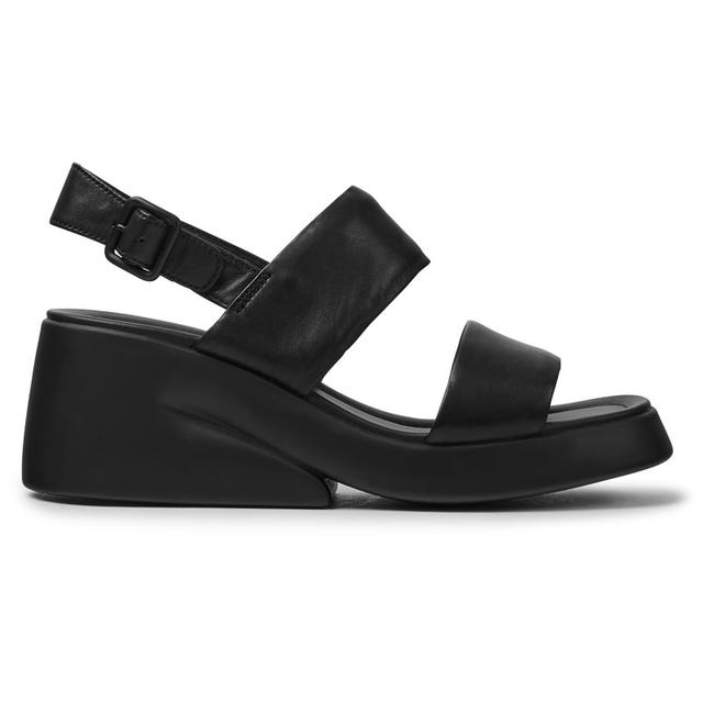 CAMPER Kaah - Sandals for Women - Black, size 39, Smooth leather