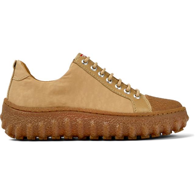 CAMPER Ground - Casual for Women - Beige, size 9, Cotton fabric/Smooth leather