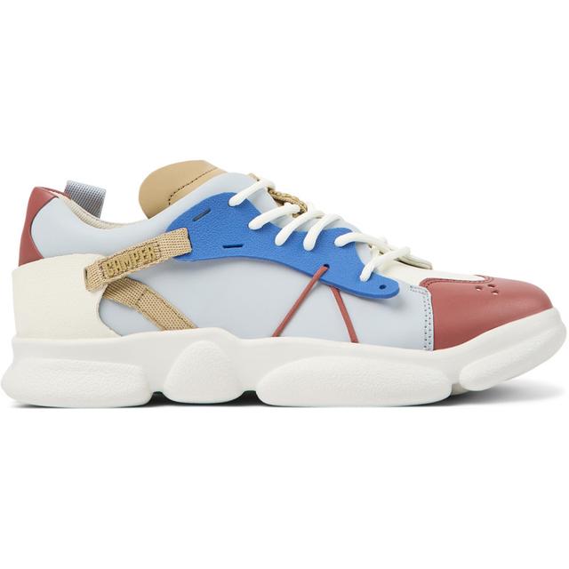 CAMPER Twins - Baskets pour Femme - Rouge,Blanc,Bleu, taille 41, Cuir lisse/Tissu en coton