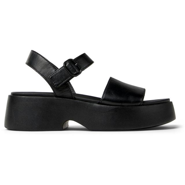 CAMPER Tasha - Sandalias para Mujer - Negro, talla 35, Piel lisa