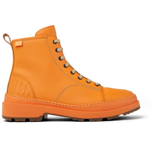 CAMPER Brutus Trek - Ankle boots for Men - Orange, size 10.5, Smooth leather