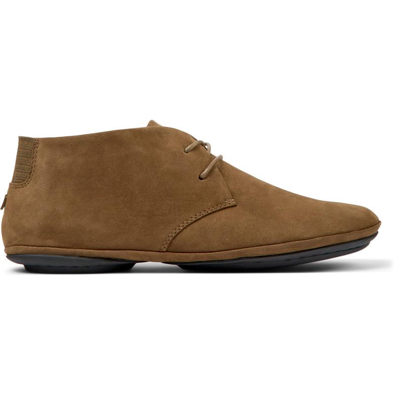 CAMPER Right - Botines para Mujer - Marron, talla 35, Ante o Piel Vuelta