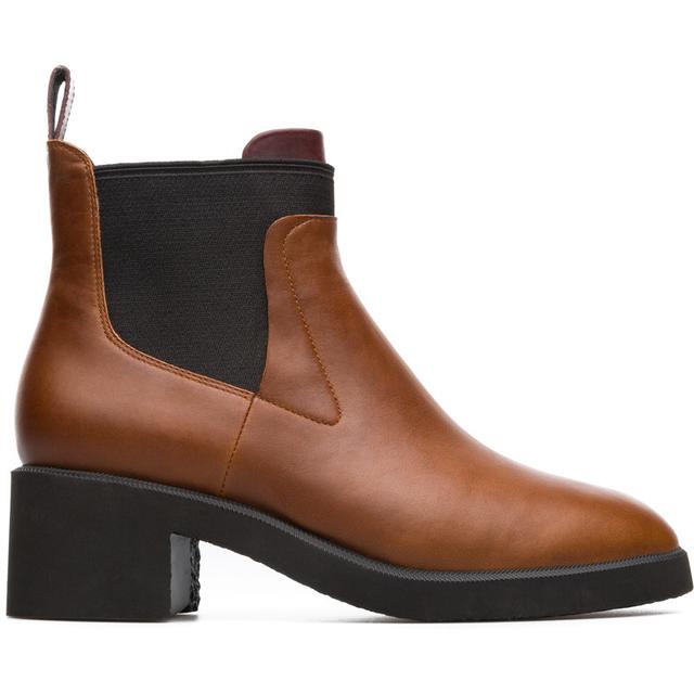 CAMPER Wonder - Ankle boots for Women - Brown, size 8.5, Smooth leather