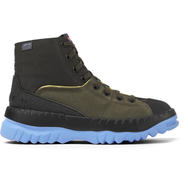 CAMPER Teix - Ankle boots for Women - Grey,Green,Black, size 37, Cotton fabric