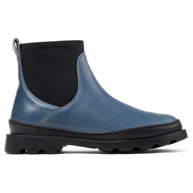 CAMPER Brutus - Ankle boots for Women - Grey,Black, size 6, Smooth leather/Cotton fabric