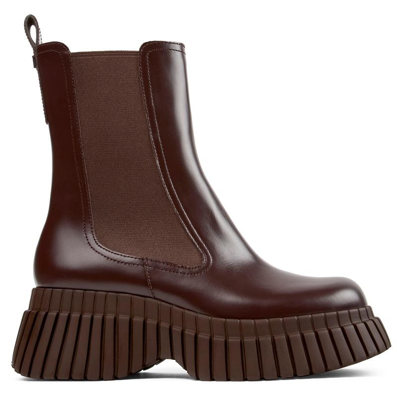 CAMPER BCN - Ankle boots for Women - Brown, size 39, Smooth leather